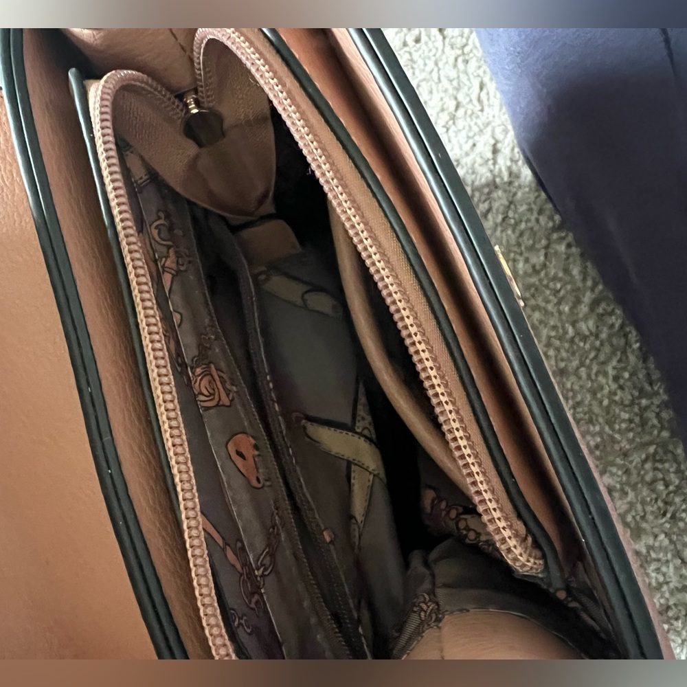 Pink Tan Faux Leather Backpack - Picture 6 of 6